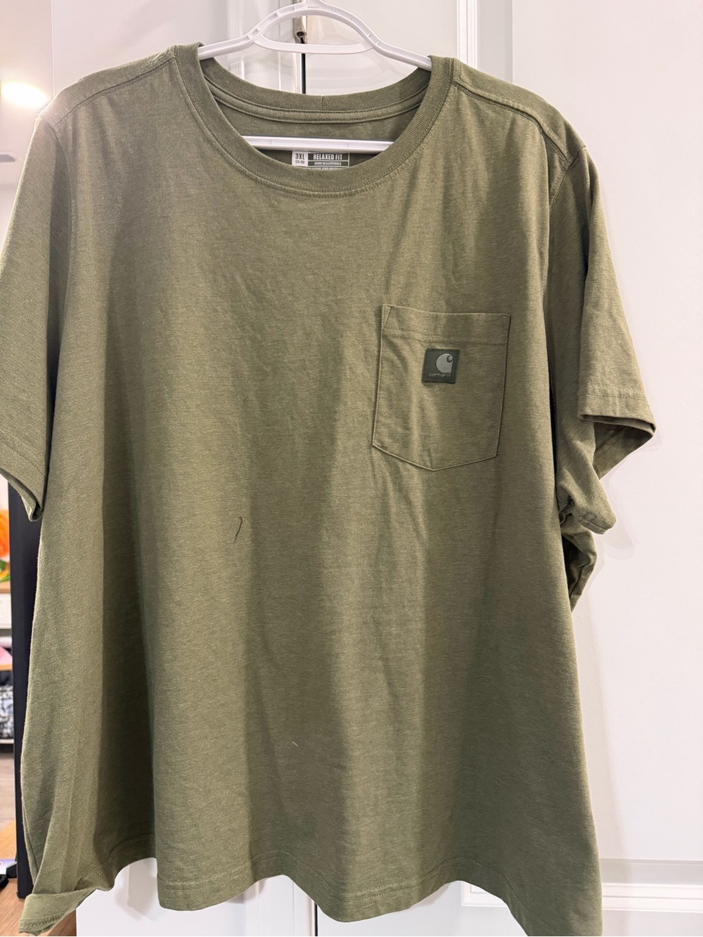 Carhartt womens Olive Green Pocket T-Shirt